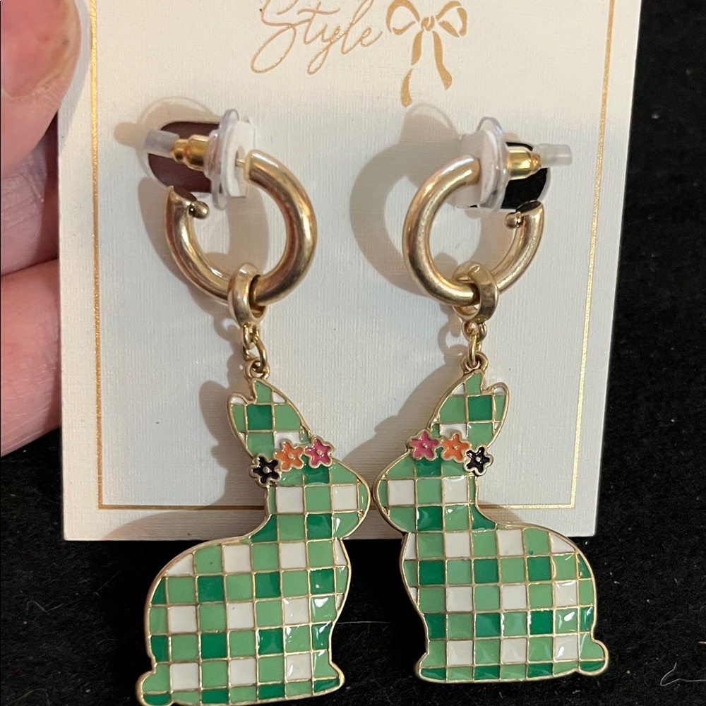 Bella Canvas Gold Bunny Earrings